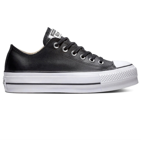 Chucks - All Star Plataforma PoliPiel Negra baja