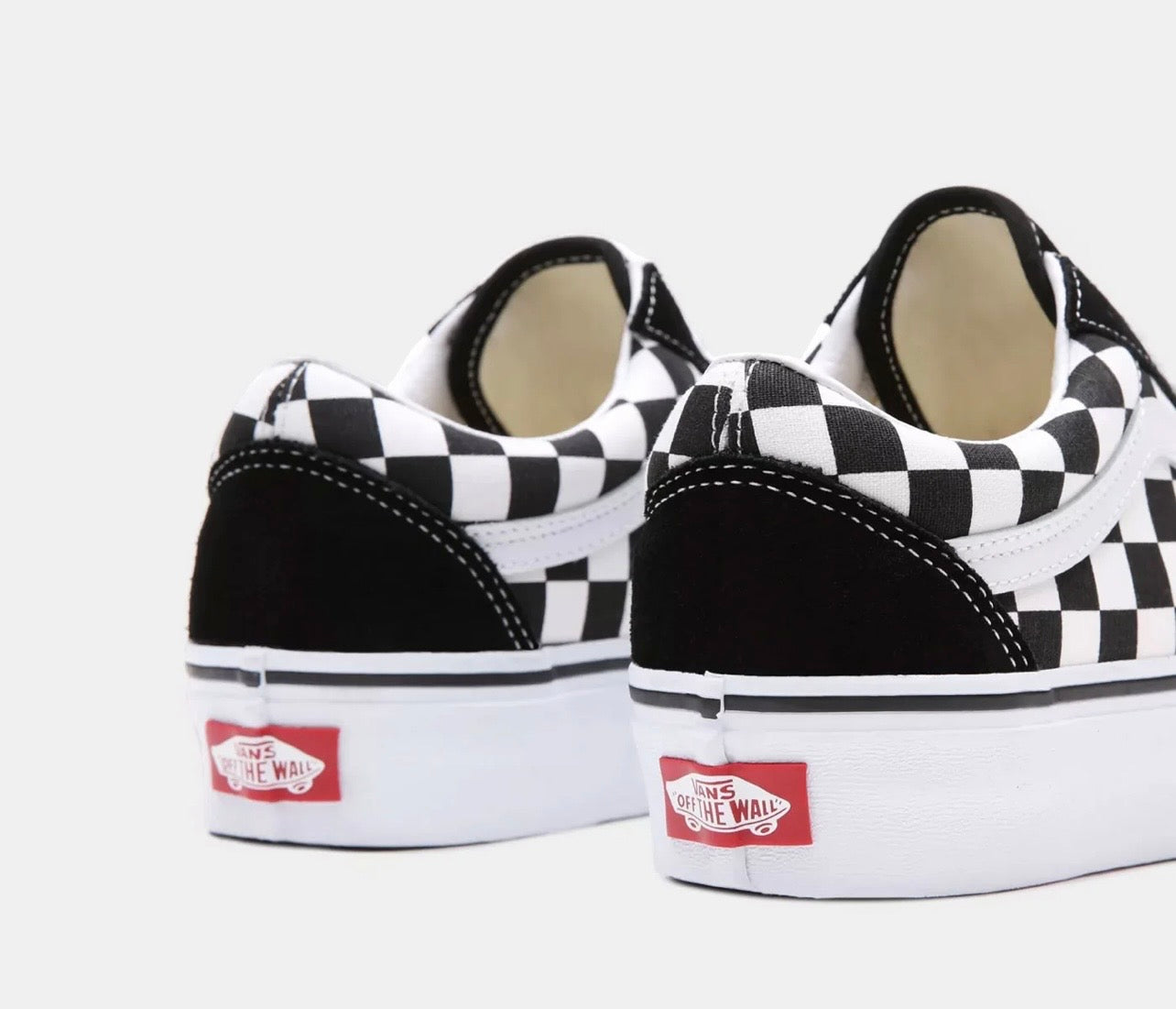 Vans Old Skool Plataform Checkerboard Black True White