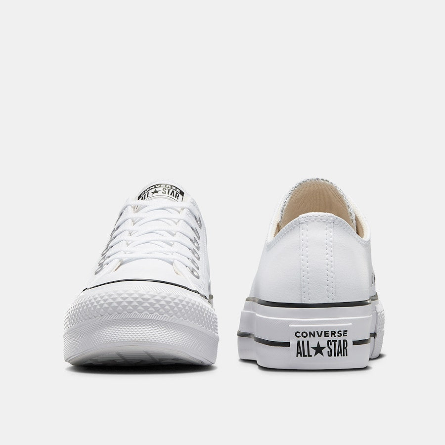 Chucks - All Star Plataforma PoliPiel Blanca baja