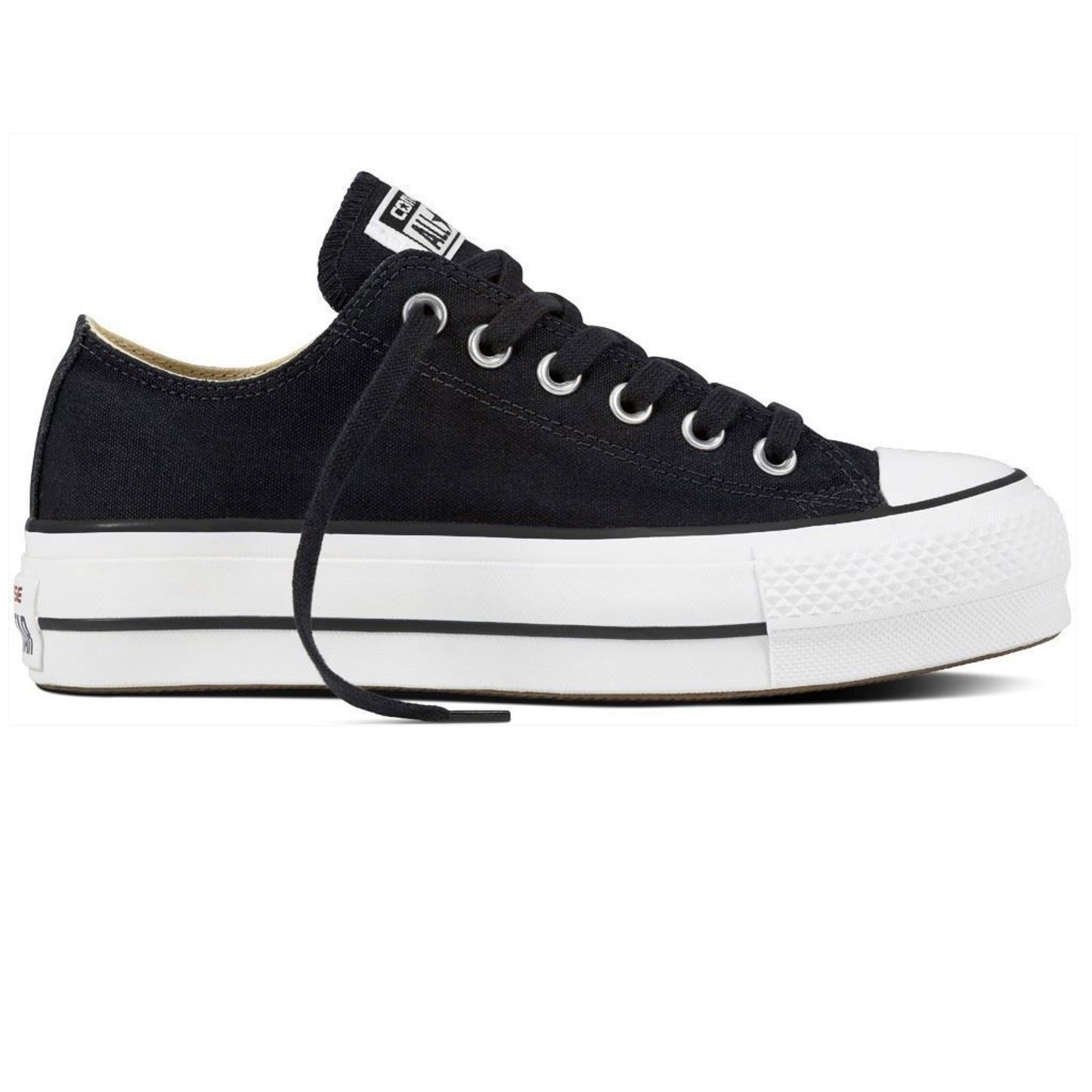 Chucks - All Star Plataforma Lona all-black baja