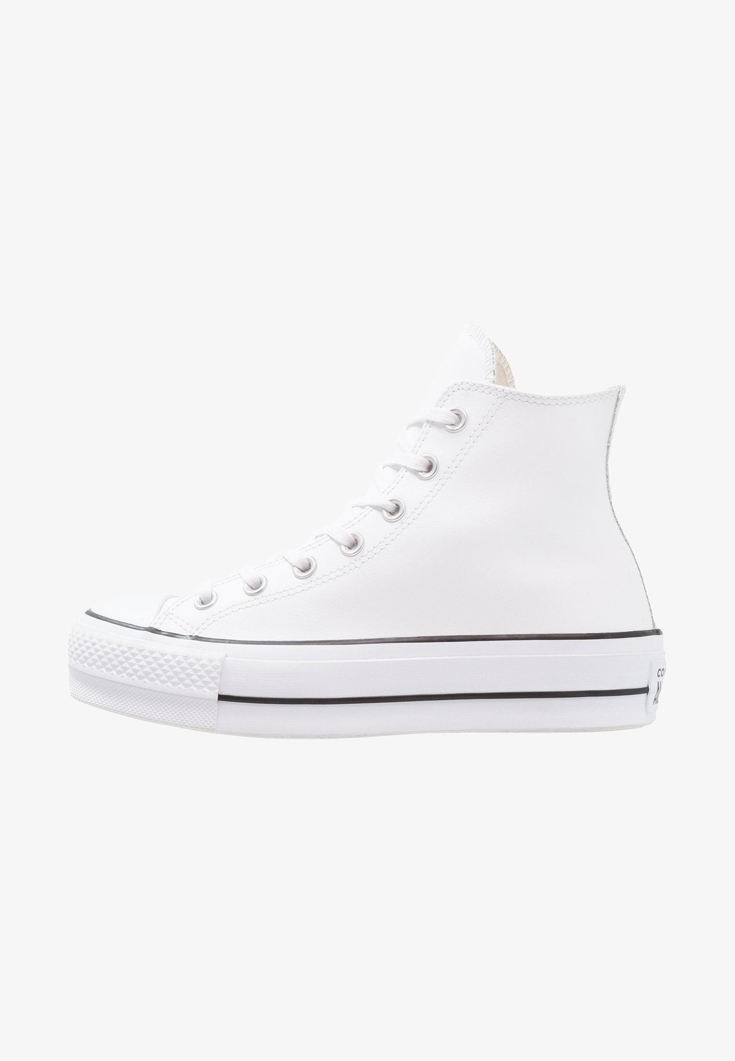 Chucks - All Star Plataforma Polipiel Blanca