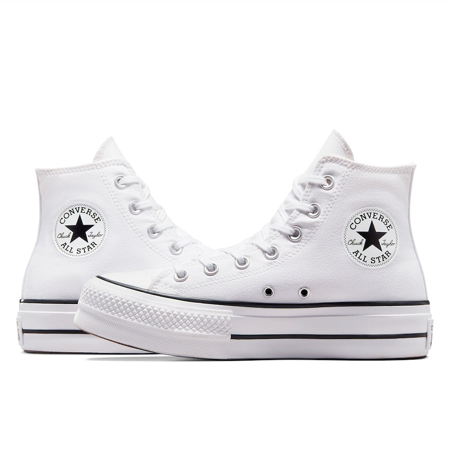 Chucks - All Star Plataforma Lona Blanca alta