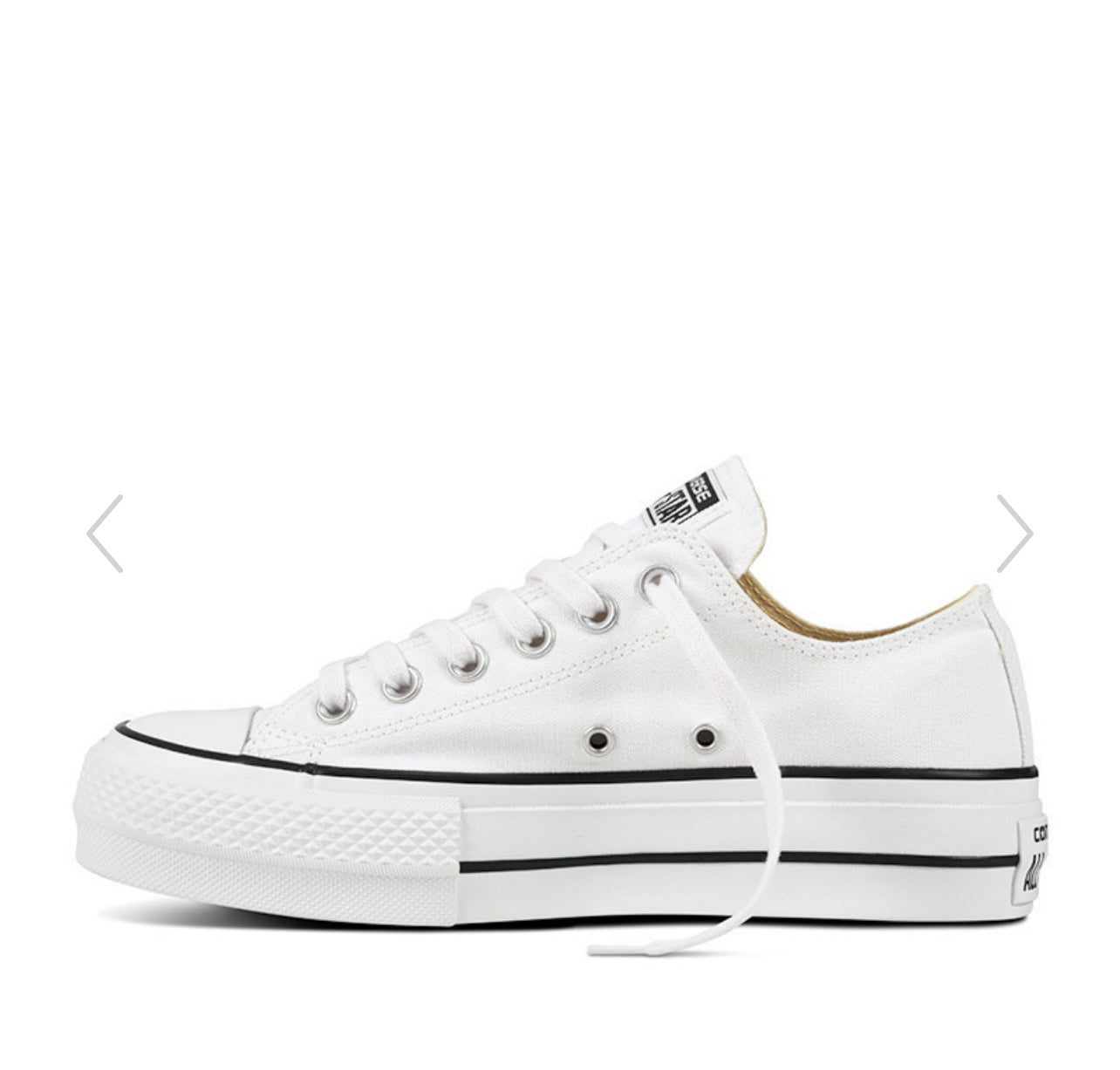 Chucks - All Star Plataforma Lona Blanca baja