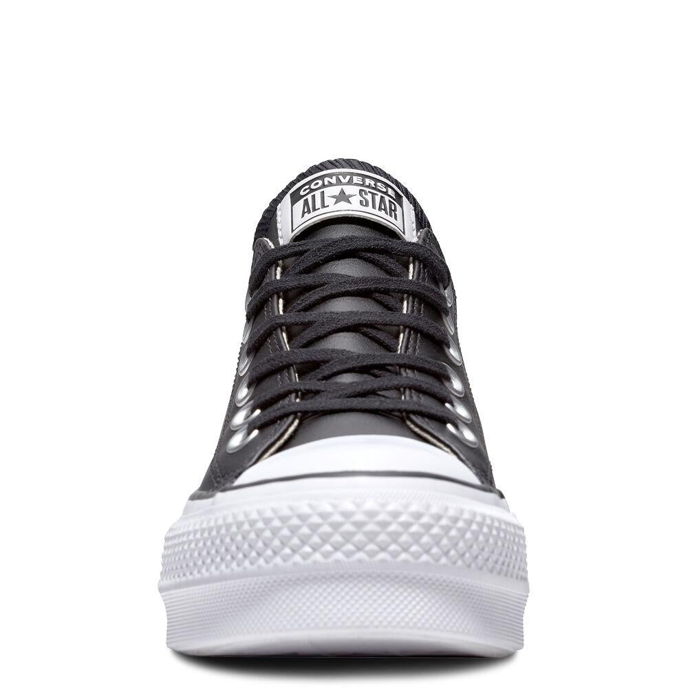 Chucks - All Star Plataforma PoliPiel Negra baja